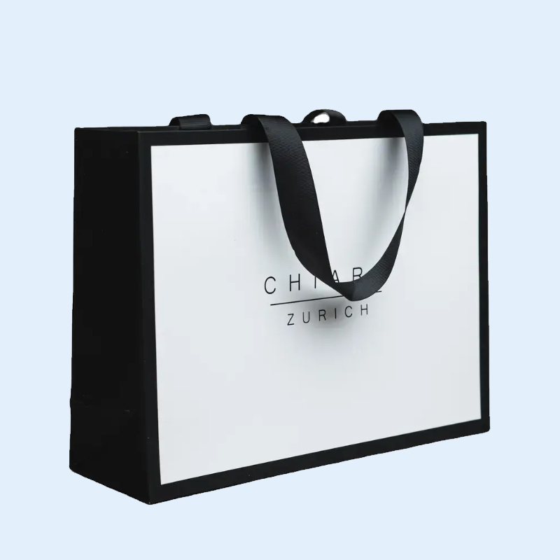 2026 Art Paper Shopping and Gift Bags with Ribbon