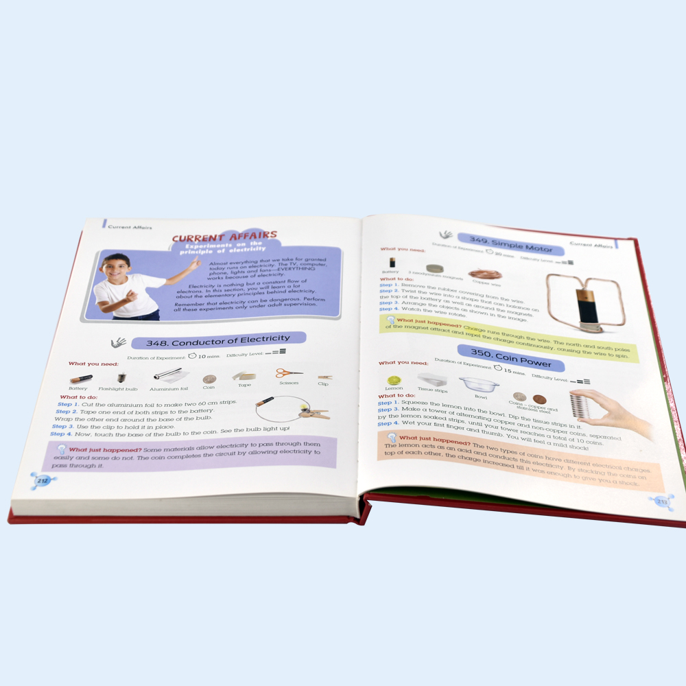 Customized High Quality Sewn Binding Hardcover Book