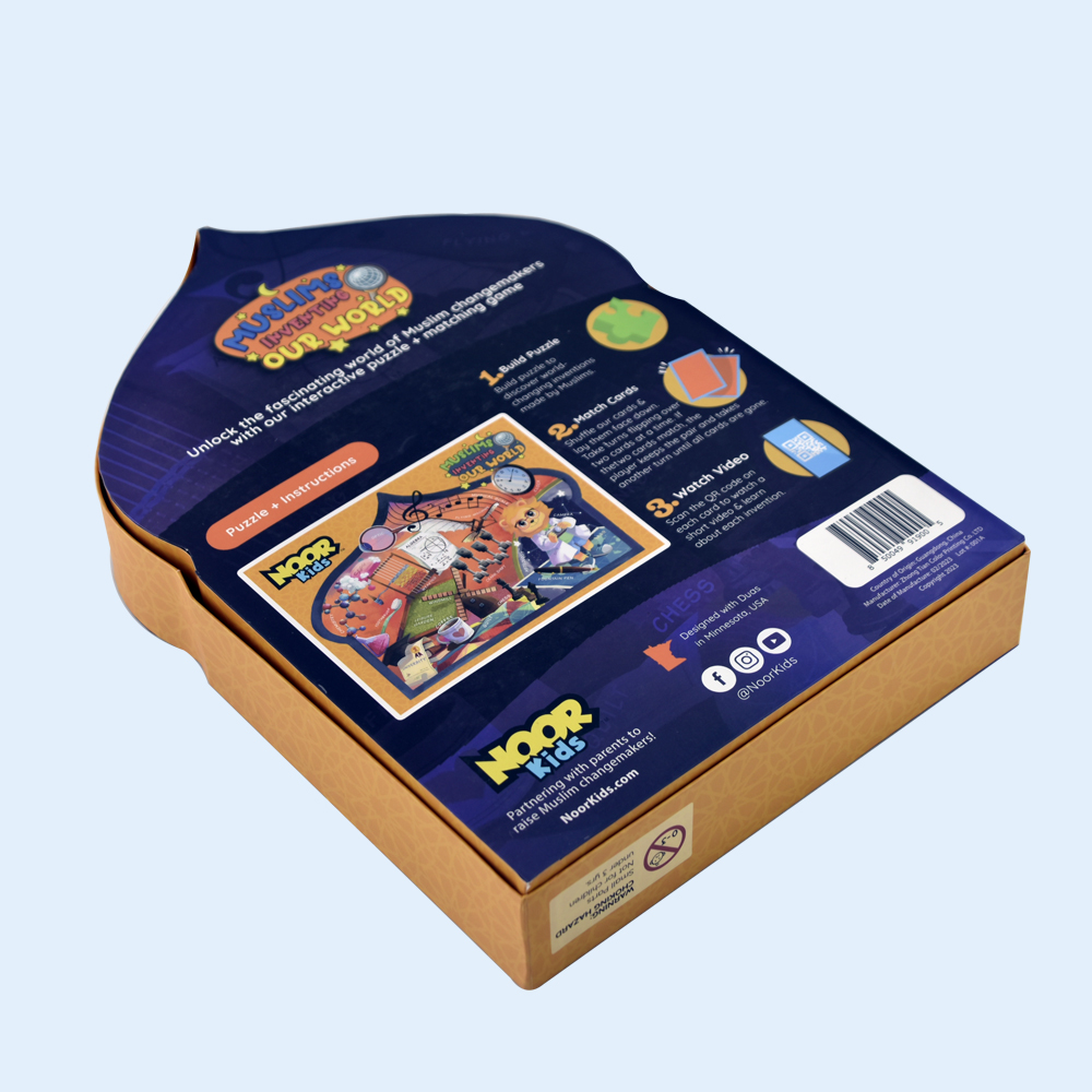 Customized 176-Piece Jigsaw Puzzles in Different Shapes with Hardcover Boxes