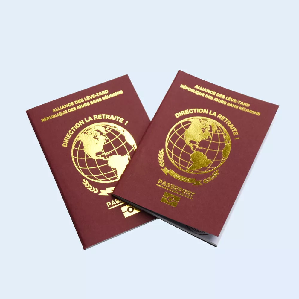 2026 New Custom Travel Passport Souvenir Passport Booklet Factory Price High Quality