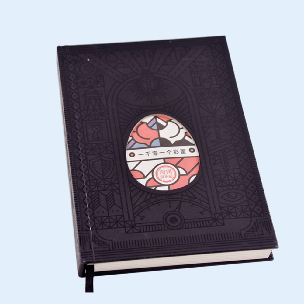 Hot Press Strip Window Hardcover Notebook