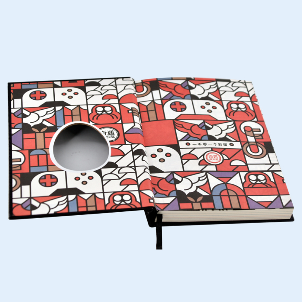 Hot Press Strip Window Hardcover Notebook