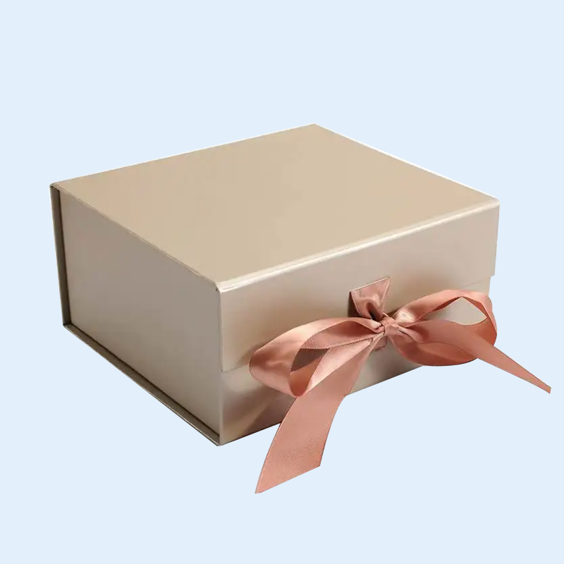 Hardcover Box Folding Box Ribbon Handle Packaging Custom Printing