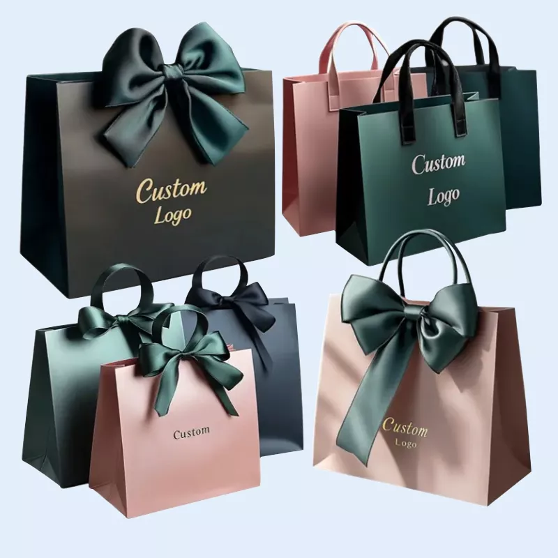 Factory Custom Boutique Paper Bag Shopping Packaging Bag Printing