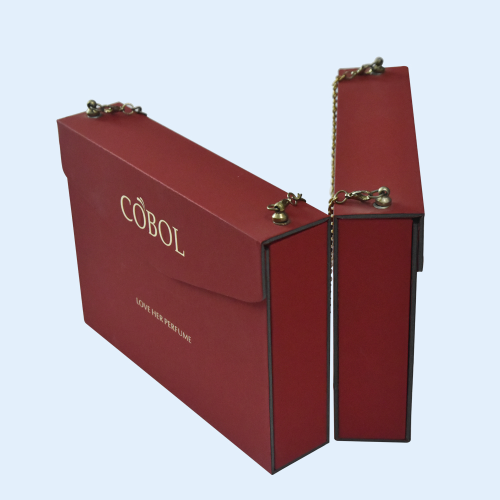 Hardcover Box Folding Box Ribbon Handle Packaging Custom Printing