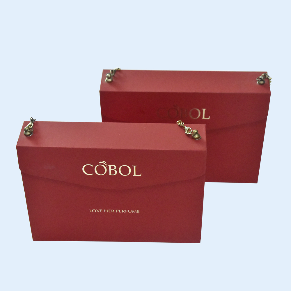 Hardcover Box Folding Box Ribbon Handle Packaging Custom Printing