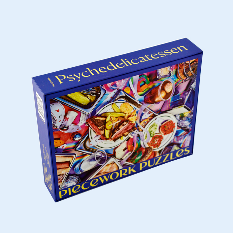 Customized Food Cake-Themed Puzzle Color-Printed Gift Box with Packaging