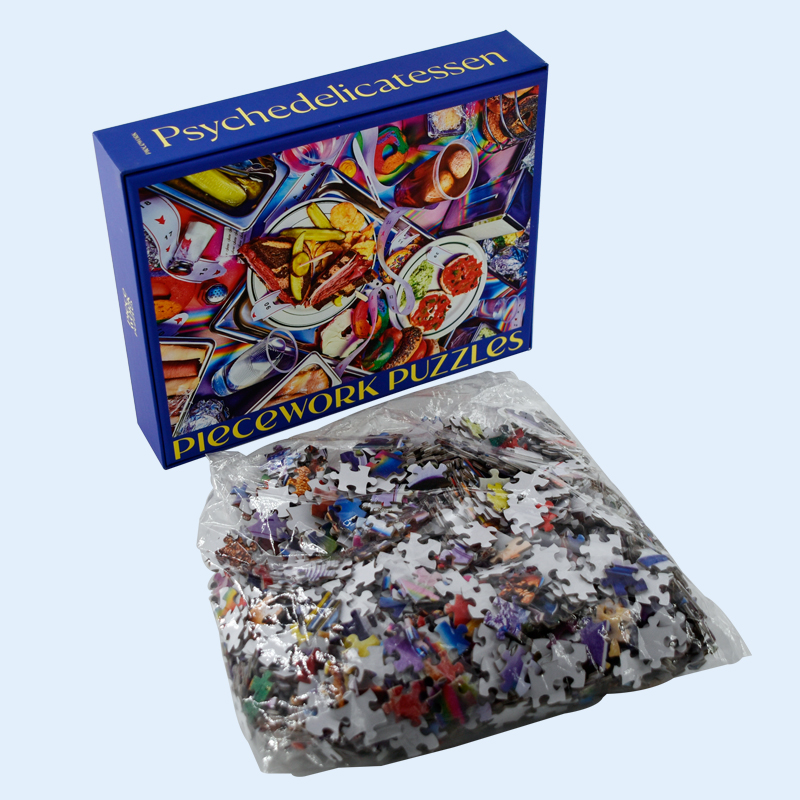 Customized Food Cake-Themed Puzzle Color-Printed Gift Box with Packaging