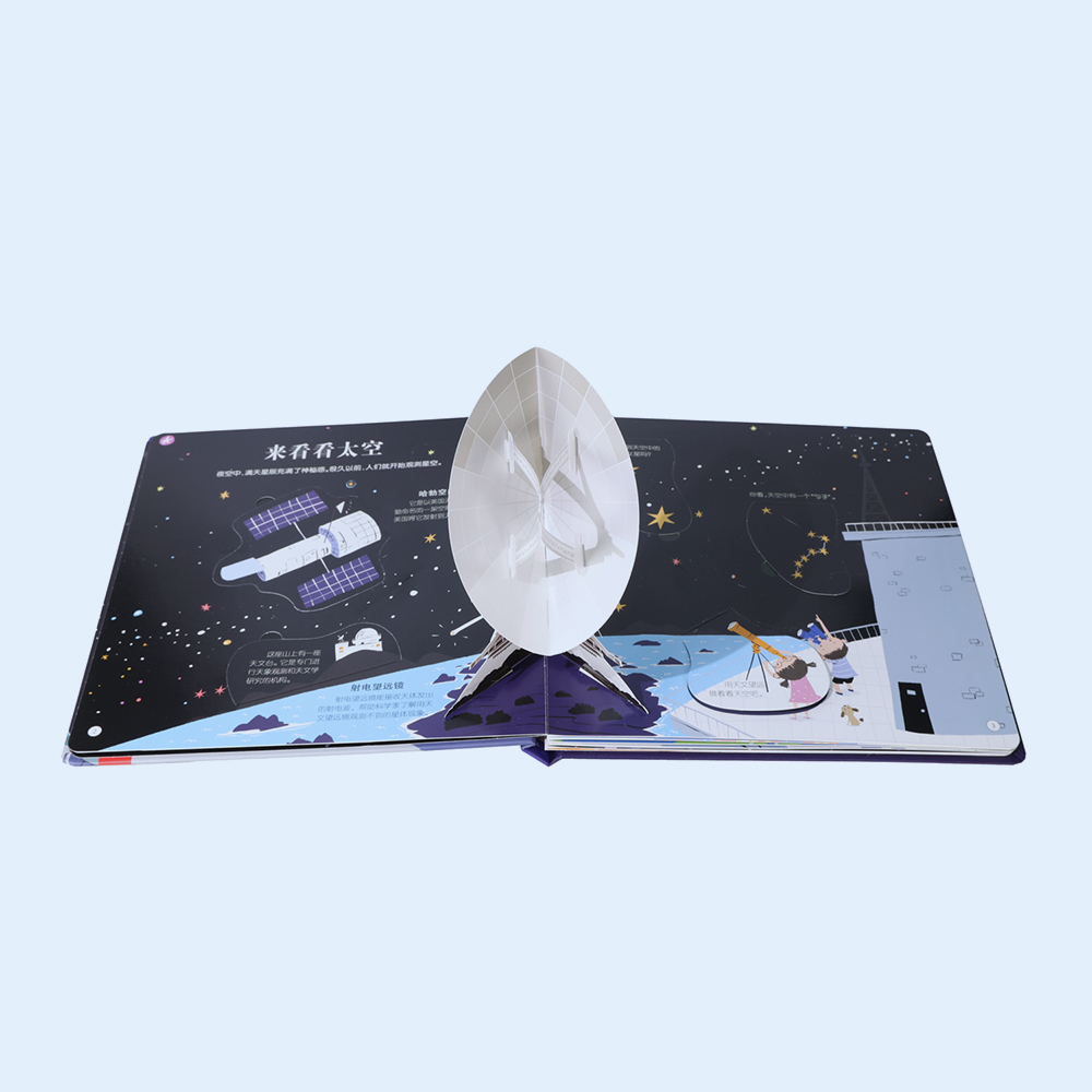 Professional Custom Pop up 3D Book for Space