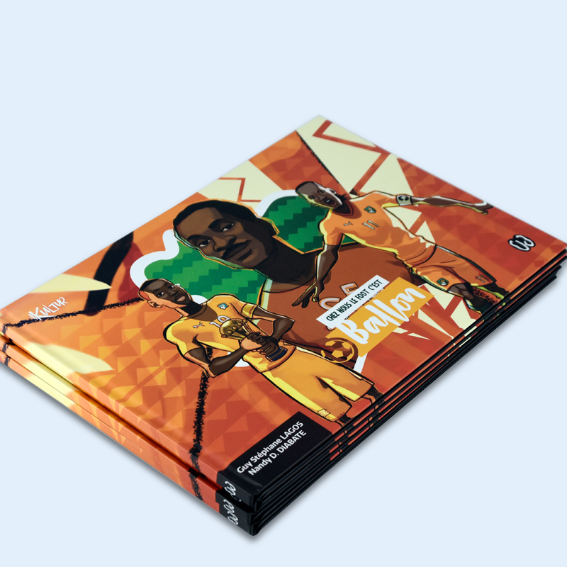 Africa Football Games Comic Cartoon Picture Hardcover Books