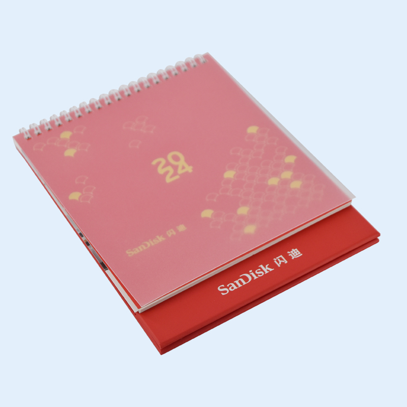 Table Calendar Company Desk Calendar Custom Printing C2s 350GSM Paper