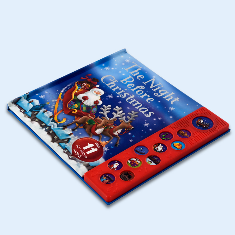 Sound Book for Toddlers with 11 Buttons & Learning Song