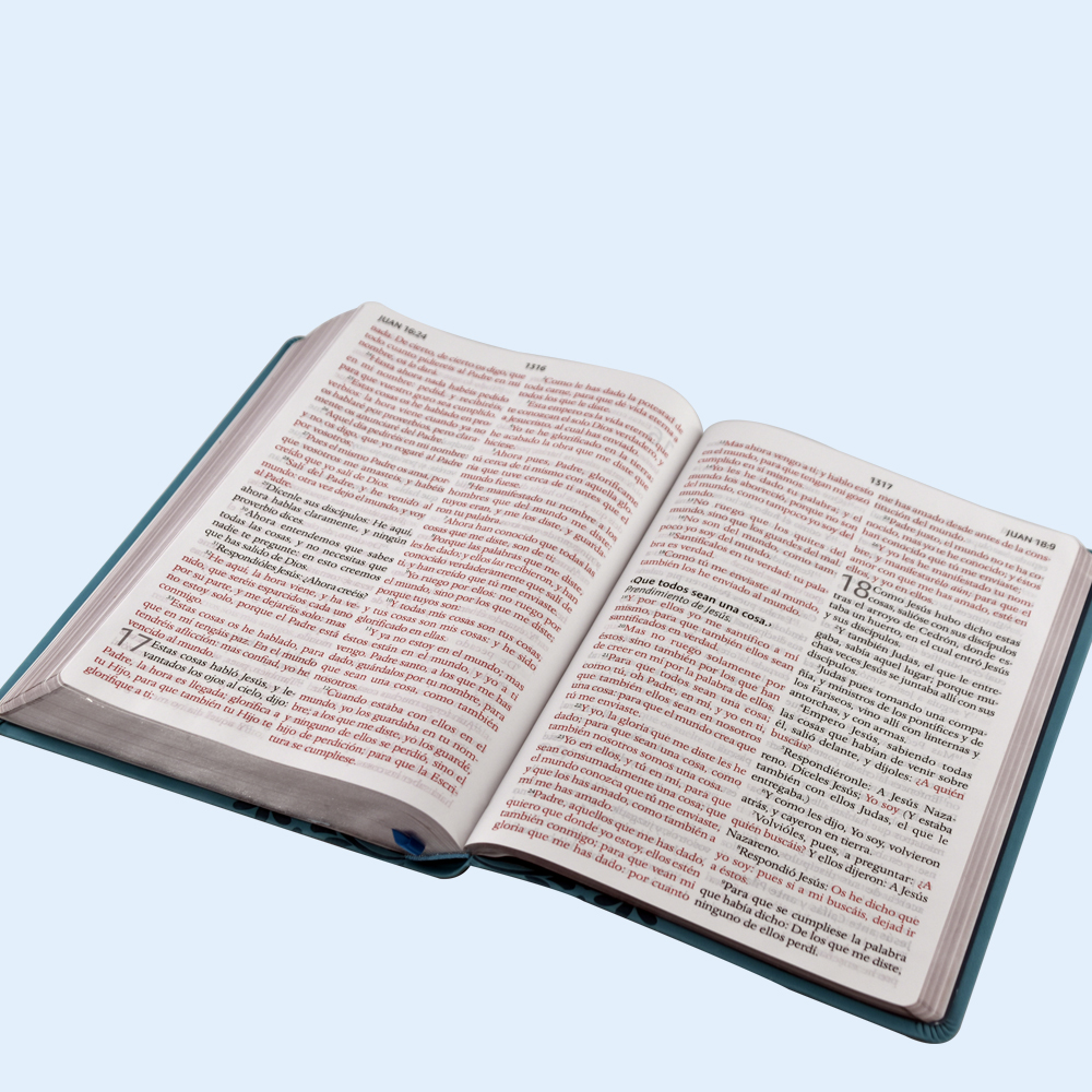 Customized High Quality Professional Printing Religious PU Bible Book