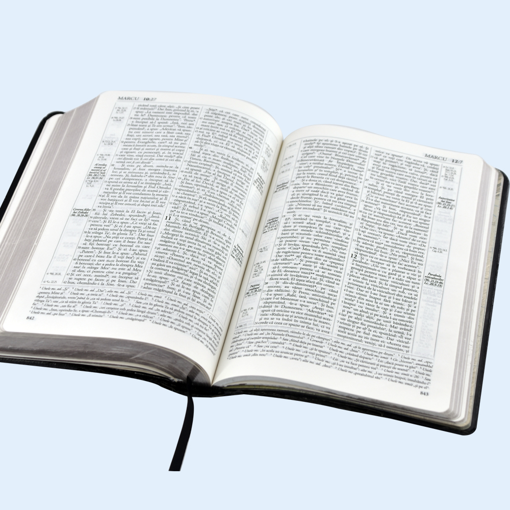 High-Class Golden Silver Gilding Prayer Bible Book with Verses