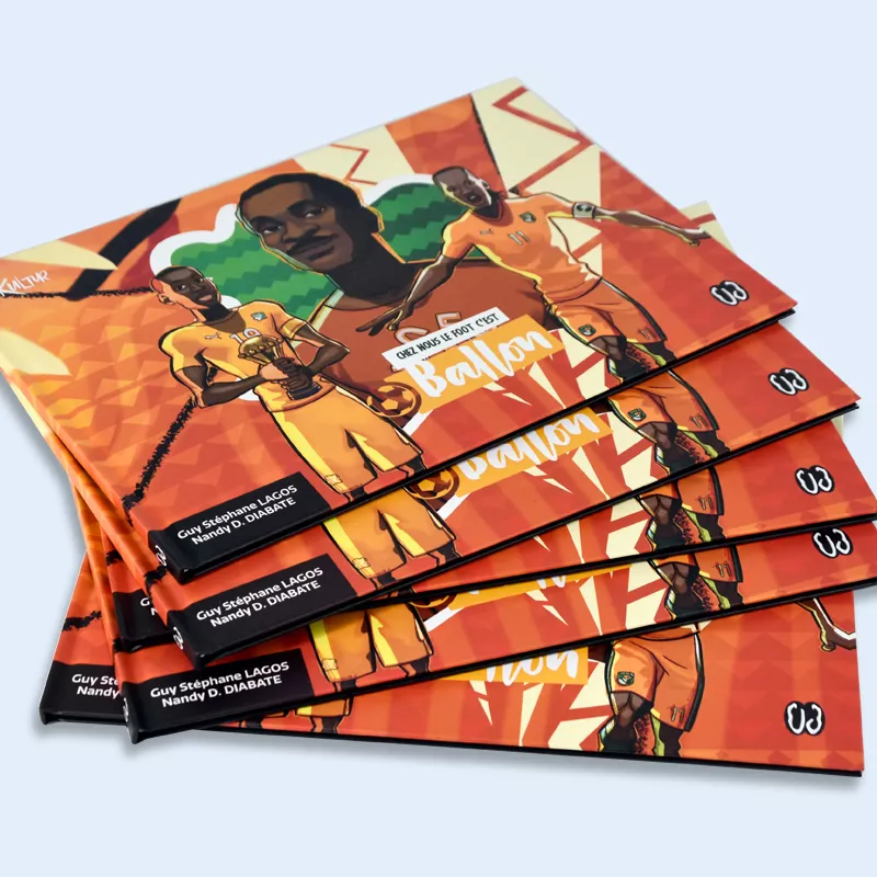 Africa Football Games Comic Cartoon Picture Hardcover Books