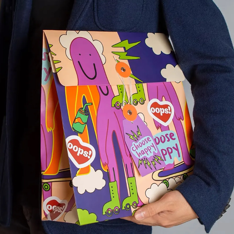 Fashion Handy Customize Paper Gift Storage Electric Household Kraft Gift Bag