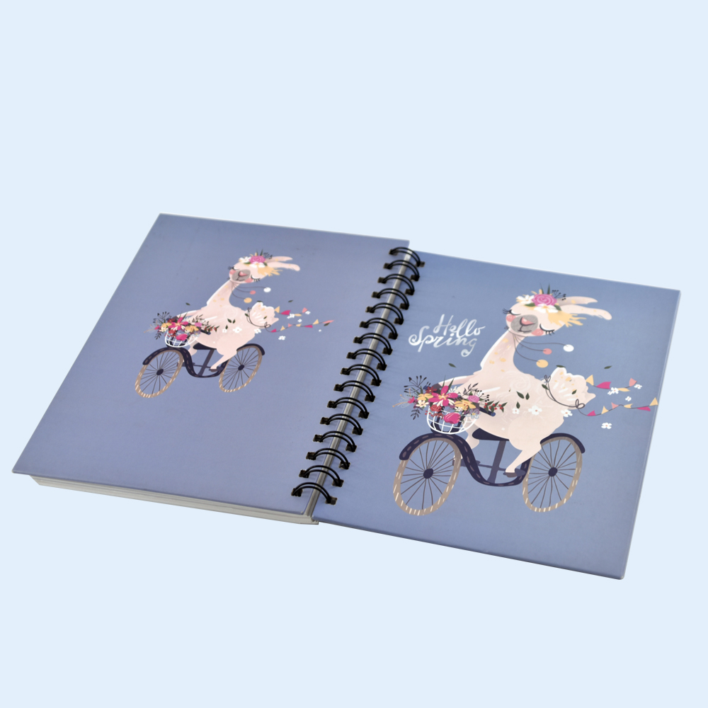 Custom Color Printed Animal Flowers Landscape Notebook