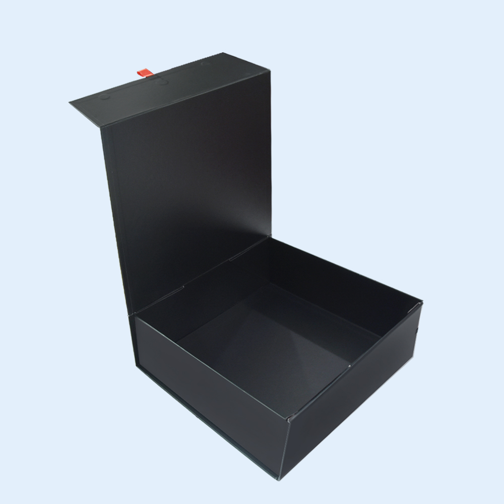 Customized flexible boxes with straps, adhesive tabs, and custom logos