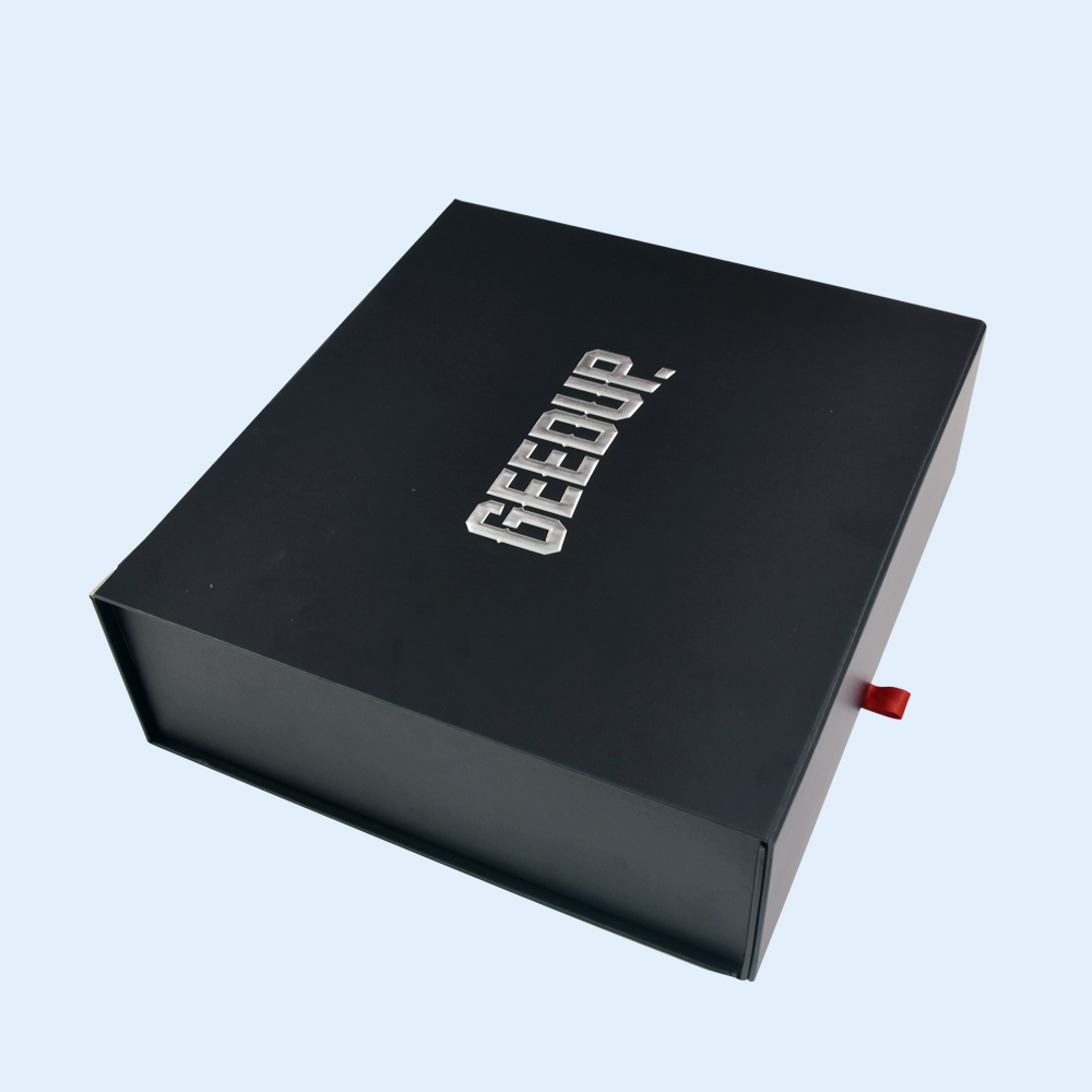 Customized flexible boxes with straps, adhesive tabs, and custom logos