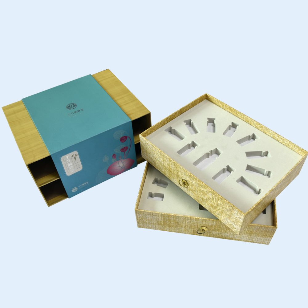 Double Layer Drawer Gift Box with EVA Inner Tray