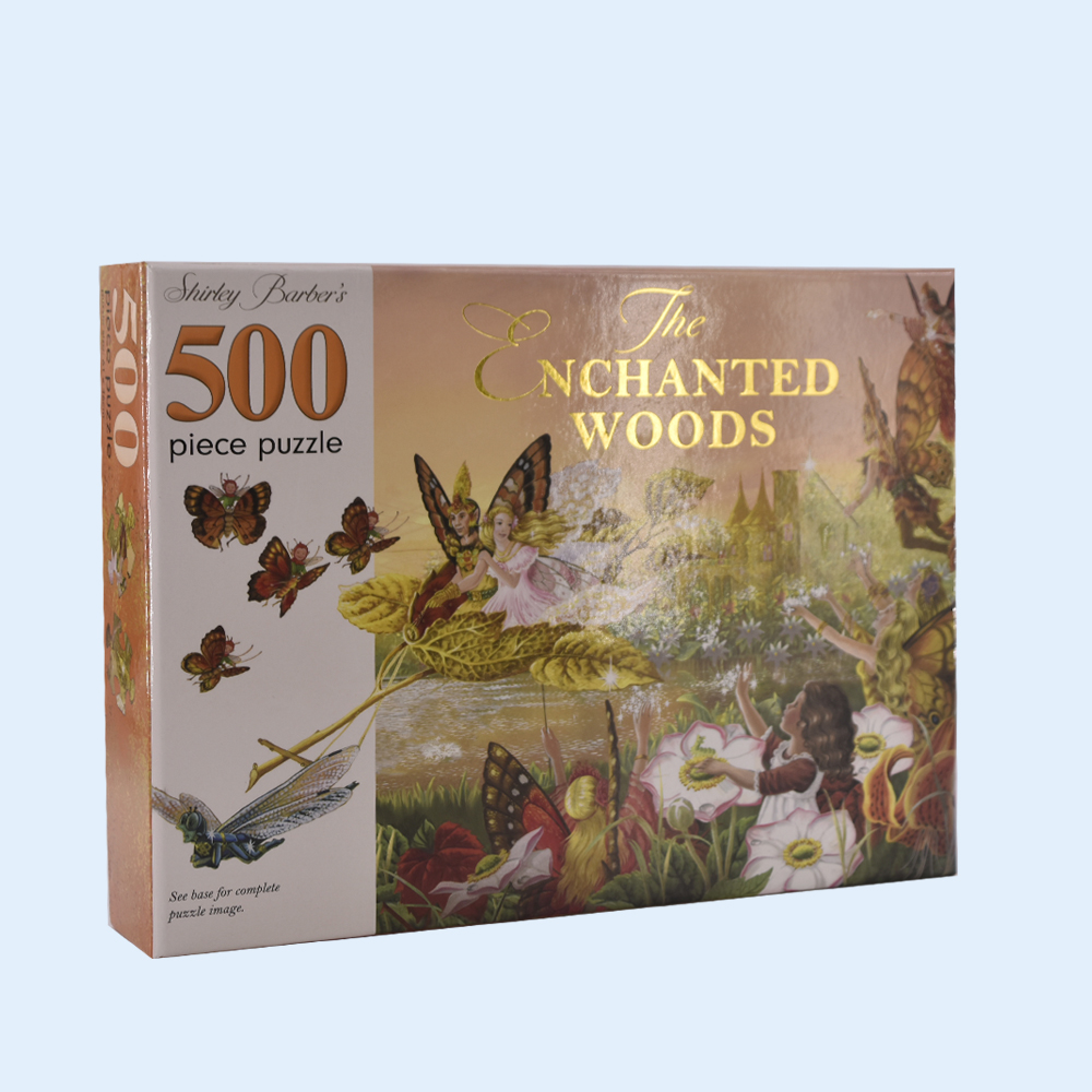 Customized 500 Pieces Jigsaw Puzzle Characters with Rigid Box Packaging