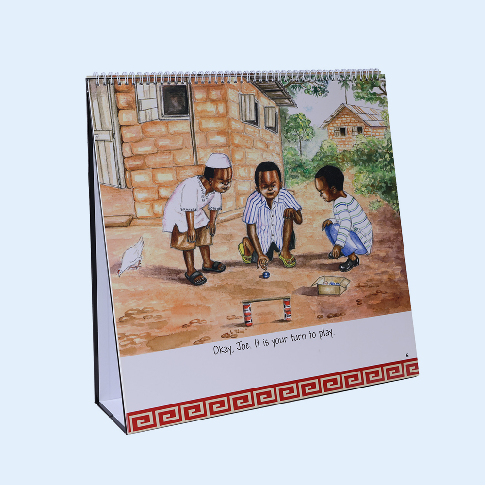2026 New Design Calendar Wire-o Binding Custom Size Pattern Glossy Laminated High-Class Promotion Gift