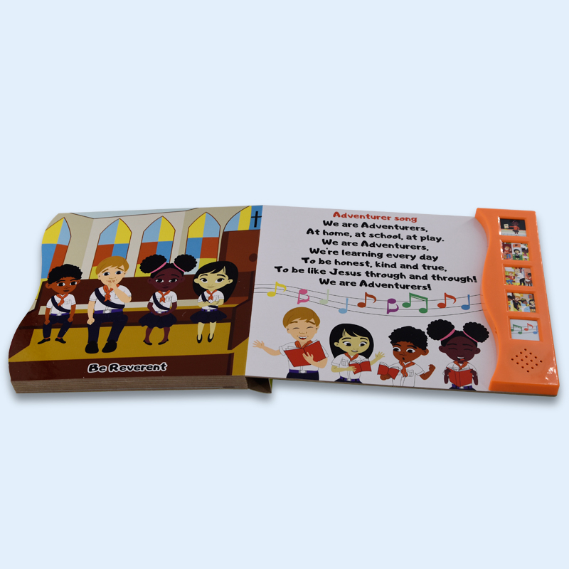 Sound Book for Toddlers with 5 Buttons & Learning Song