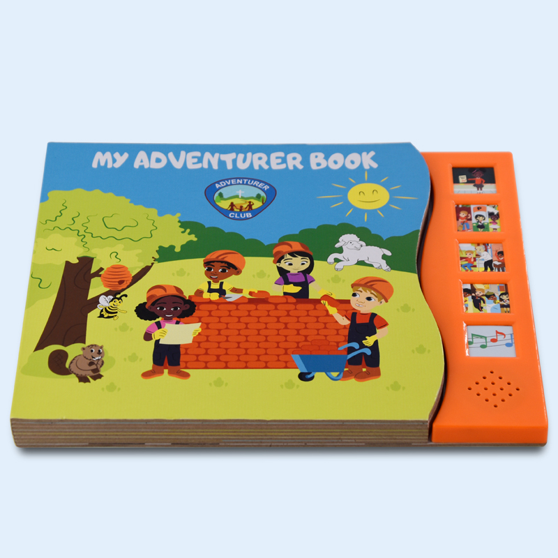 Sound Book for Toddlers with 5 Buttons & Learning Song