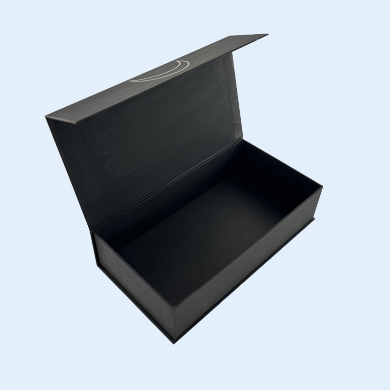 Customized Black High Quality UV Gift Packaging Cardboard Box Printing