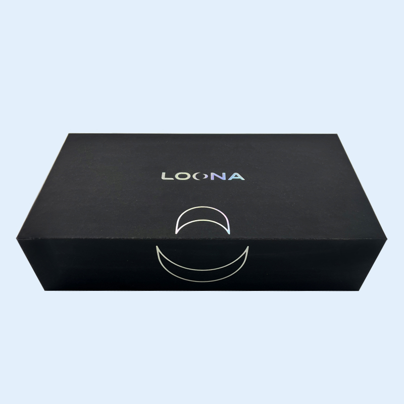 Customized Black High Quality UV Gift Packaging Cardboard Box Printing