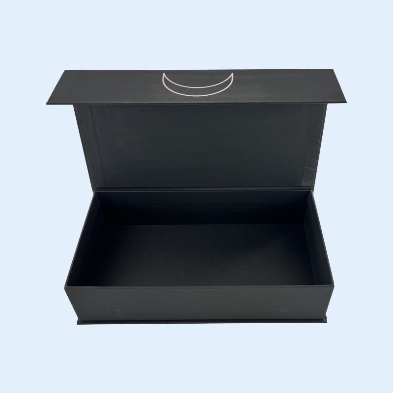 Customized Black High Quality UV Gift Packaging Cardboard Box Printing