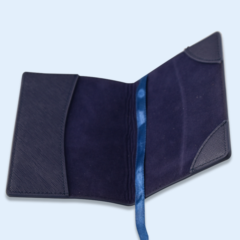 Customized PU Cover with Ribbon Passport Booklet