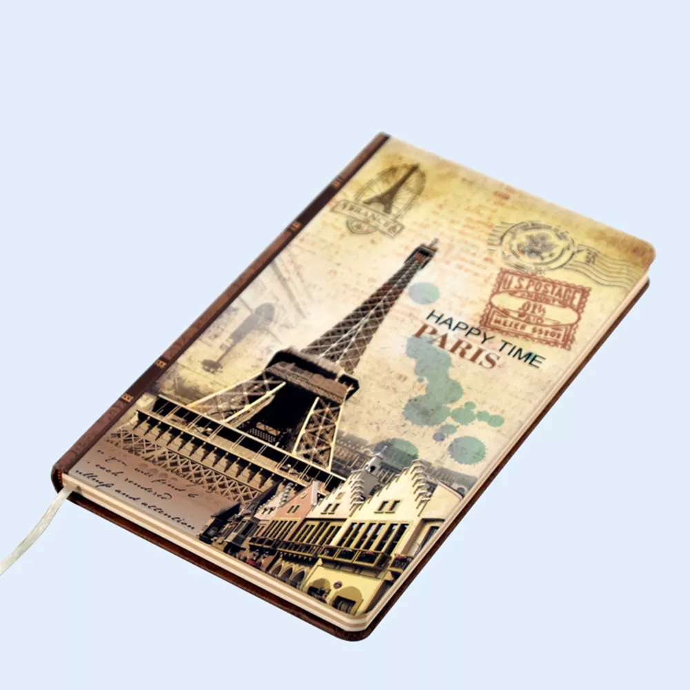 The Eiffel Tower Cover Journal Fancy Hardcover Notebook