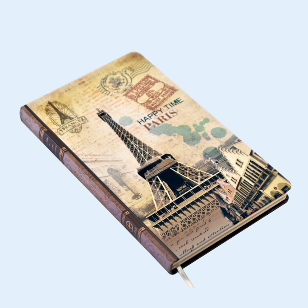 The Eiffel Tower Cover Journal Fancy Hardcover Notebook