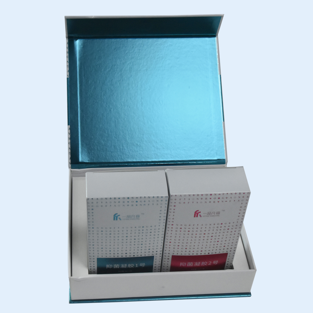Custom Hardcover Box with Left and Right Envelope for Skincare Products