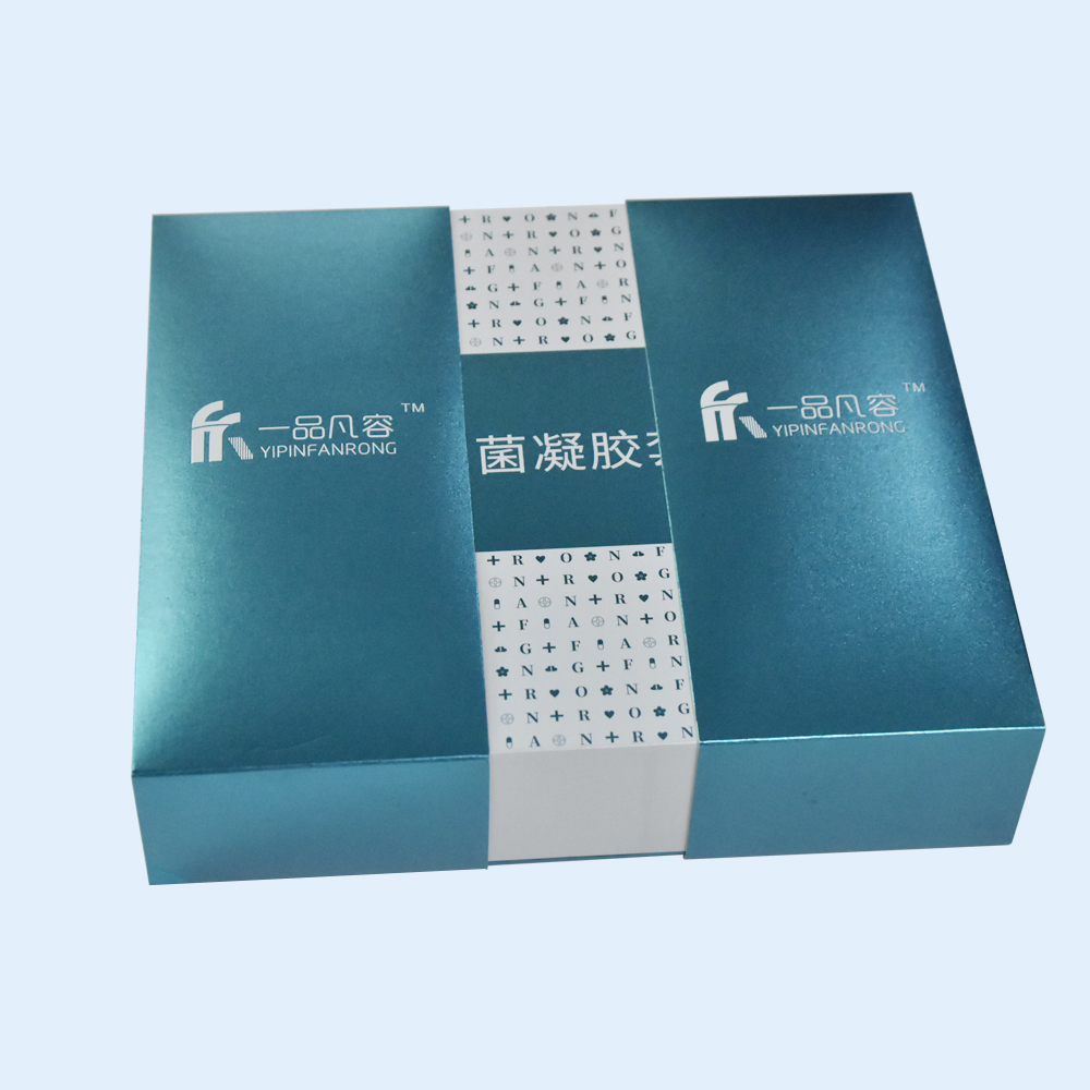 Custom Hardcover Box with Left and Right Envelope for Skincare Products