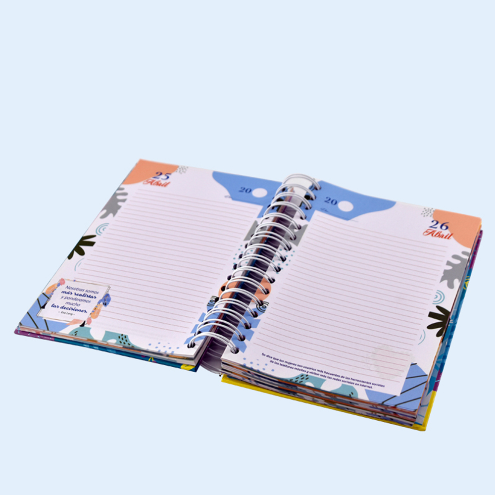 2025 Custom Full Color Printing Pattern Student School Business Notebook