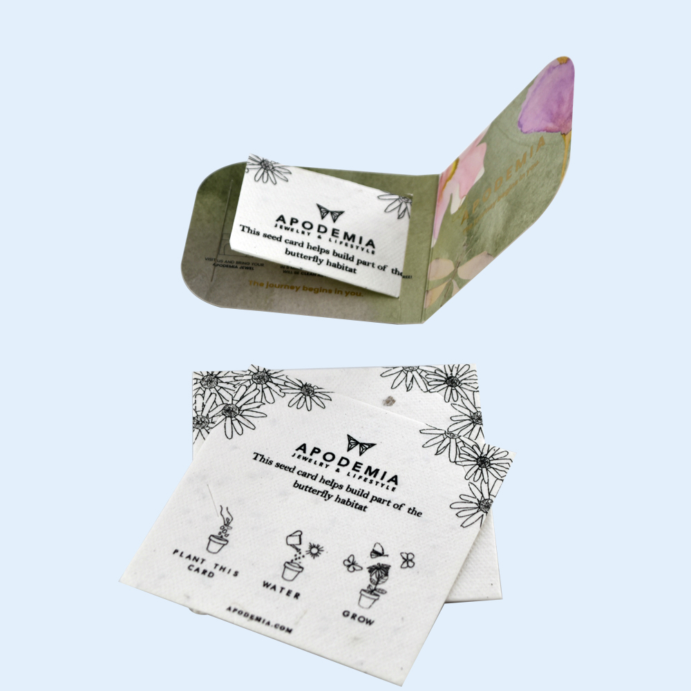 Seed Business Cards with Holder