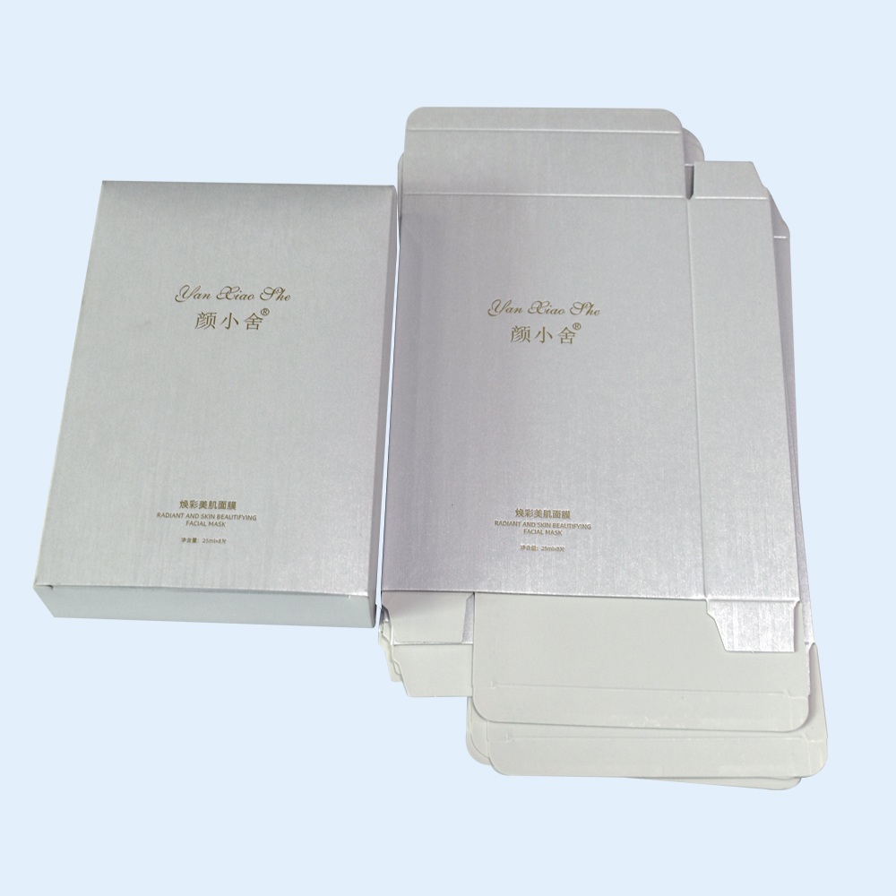 Custom Printing with Gold Hot Foil Stamping Cosmetic Packaging Paper Boxes