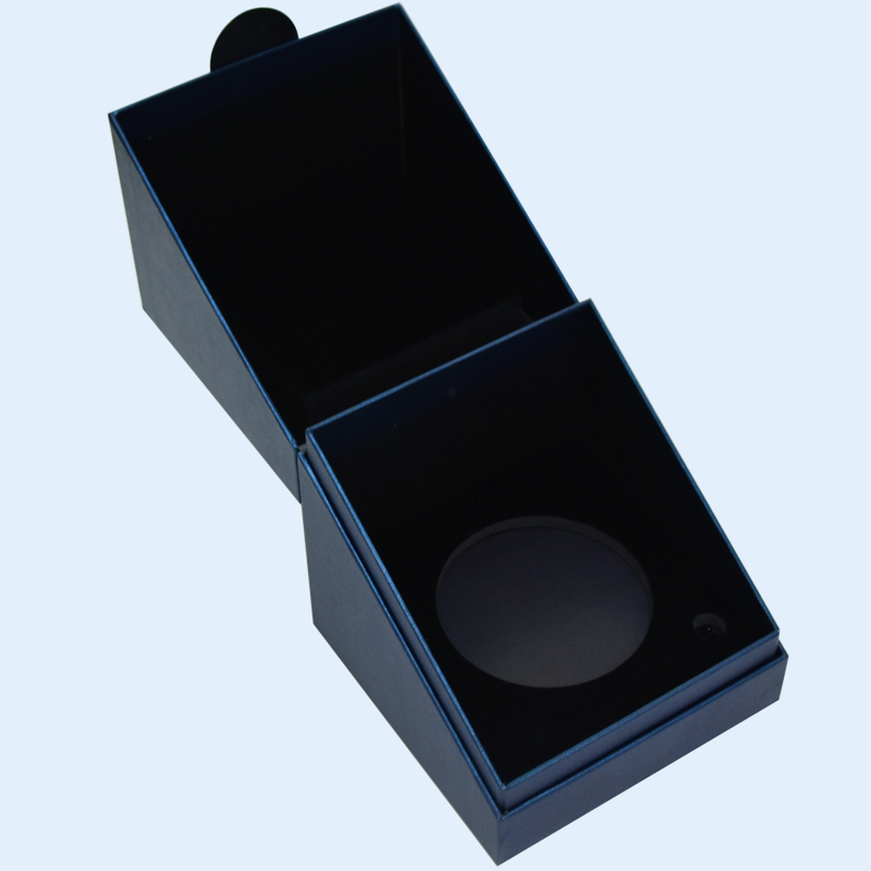 Custom Flip-Top Rigid Gift Box with Velvet Insert Luxury Presentation Box