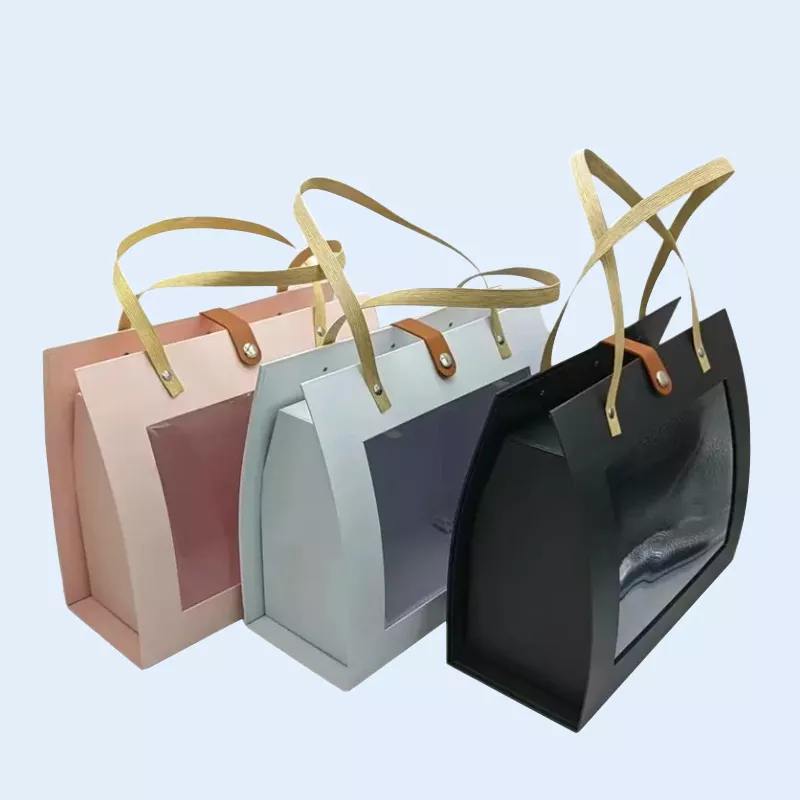Customize Gift Shopping Bags Packed in Different Styles of Kraft Paper Bags