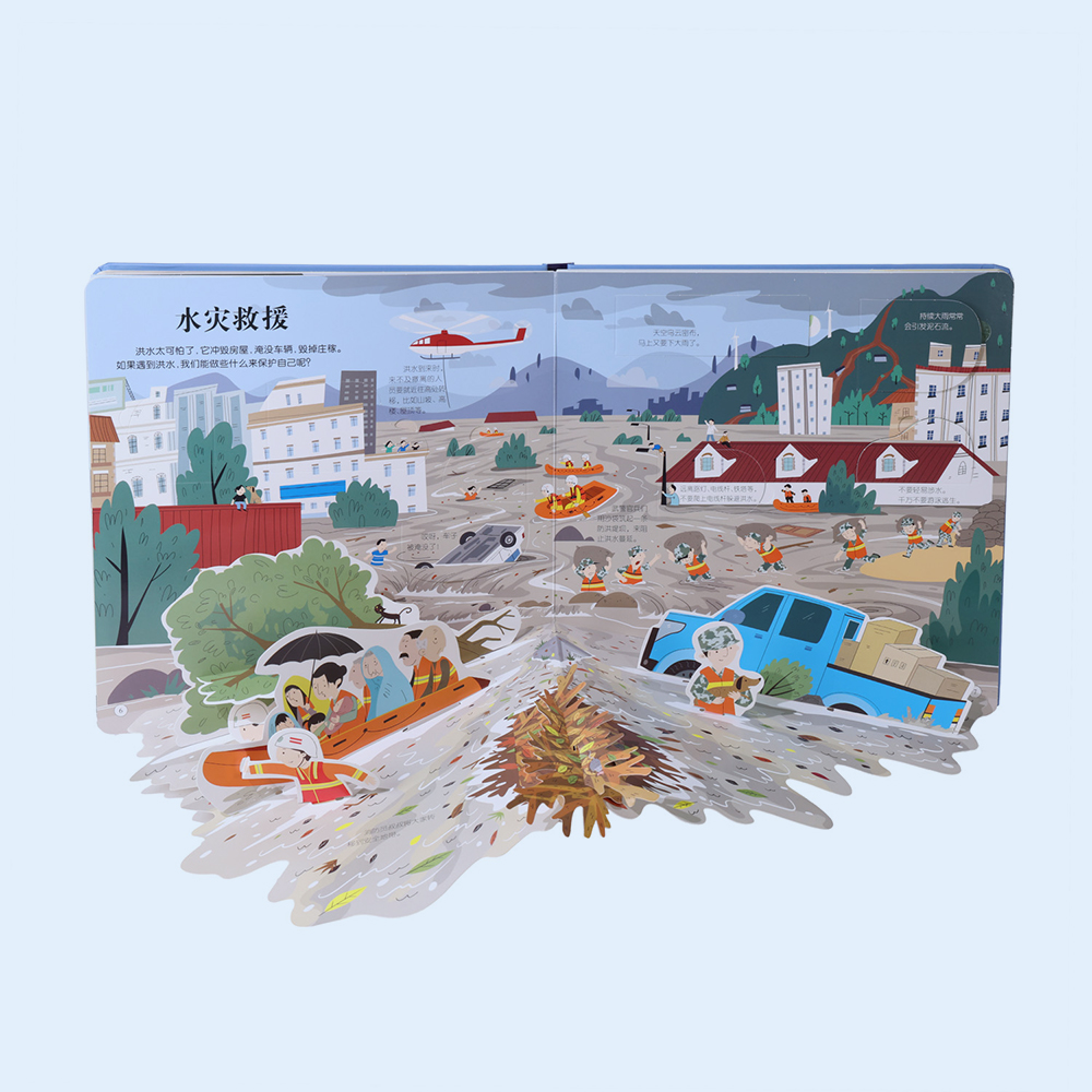 Professional Custom Pop up 3D Book for Disaster Relief