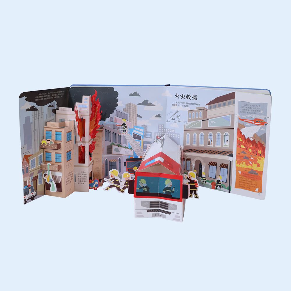 Professional Custom Pop up 3D Book for Disaster Relief