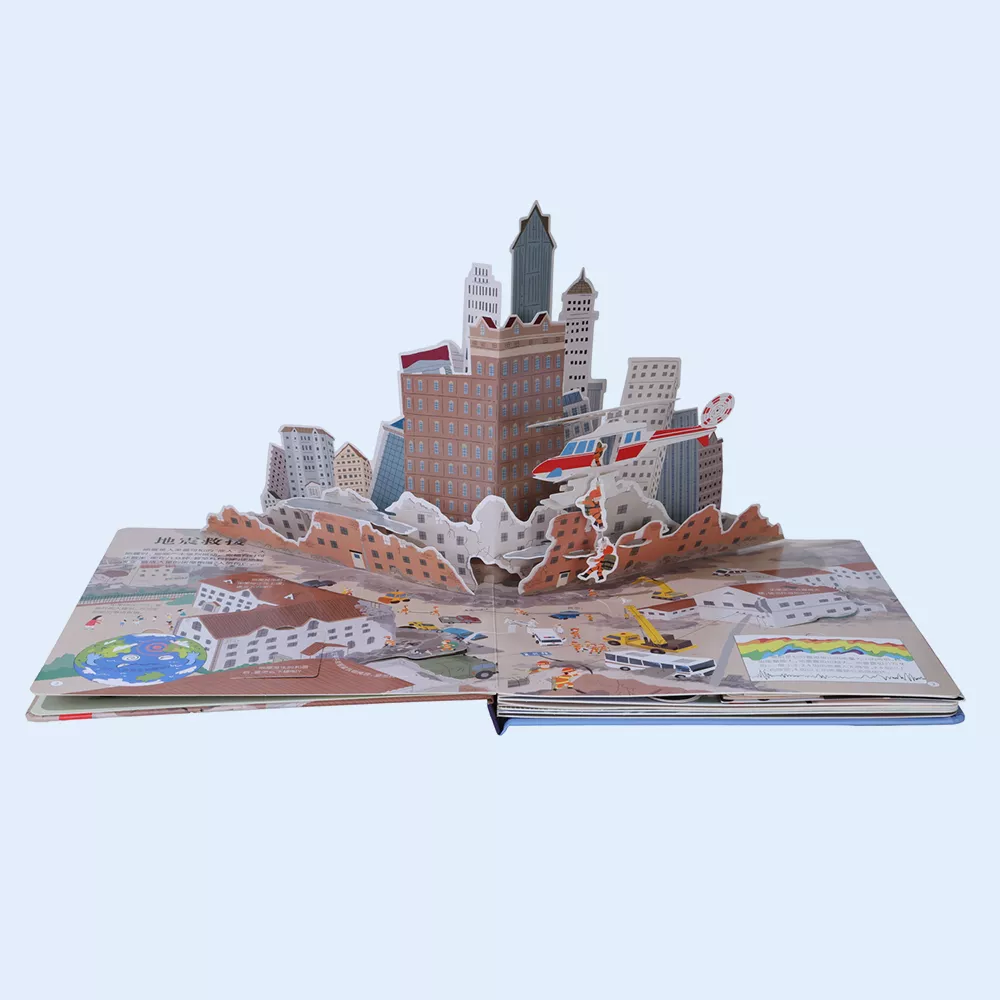 Professional Custom Pop up 3D Book for Disaster Relief