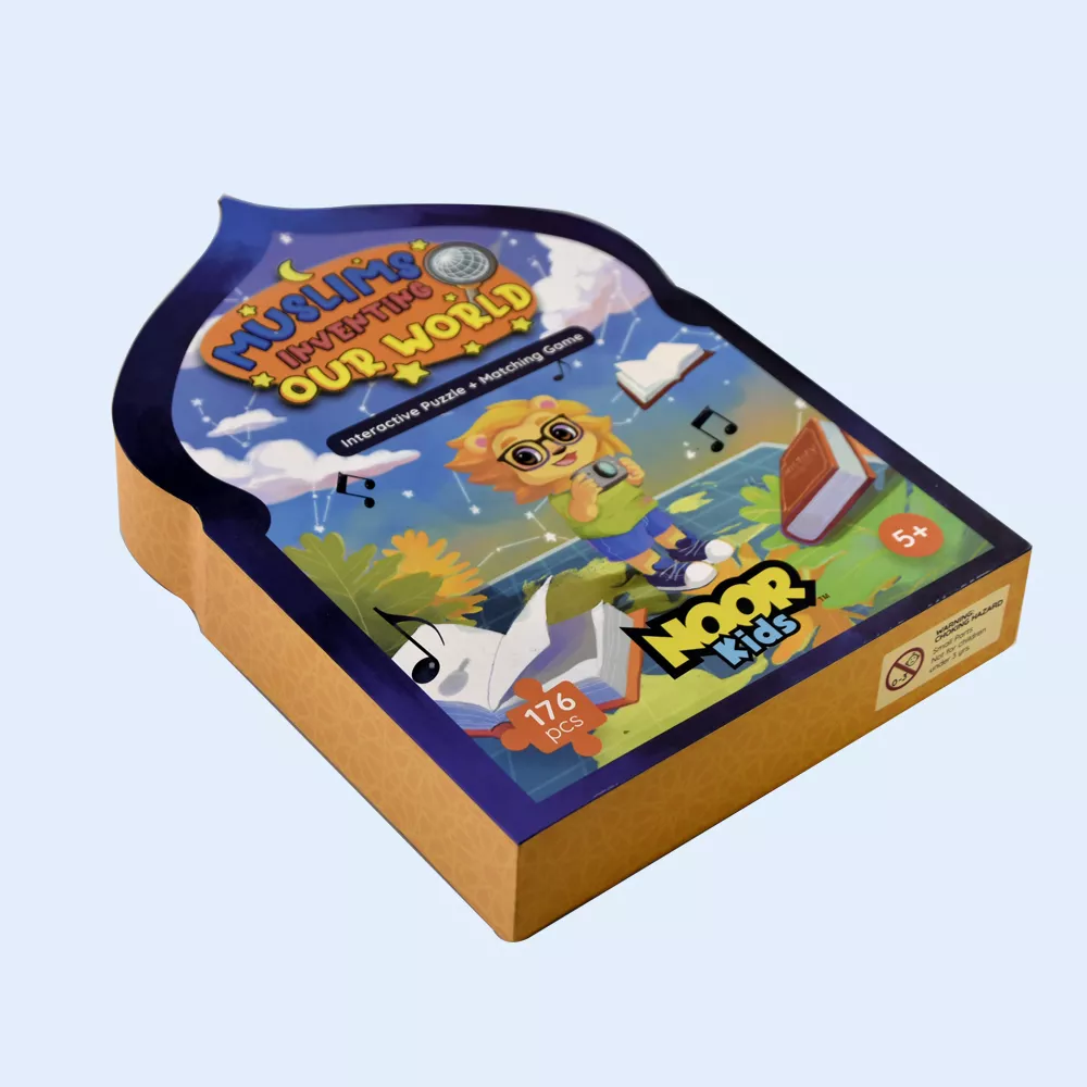 Customized 176-Piece Jigsaw Puzzles in Different Shapes with Hardcover Boxes