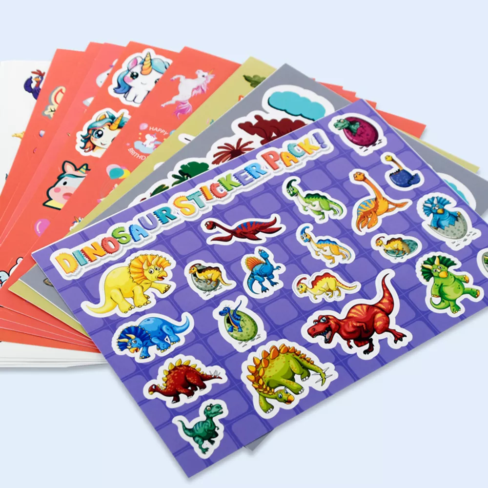2026 Customized Color Printing Animals Activity Sticker Book for Children